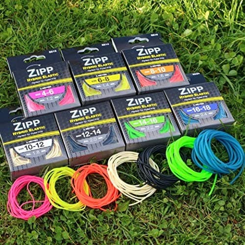 Nu-Fish Zipp Hybrid Elastic 3m Carp Pole Fishing (Orange 8-10 - 1.6mm)
