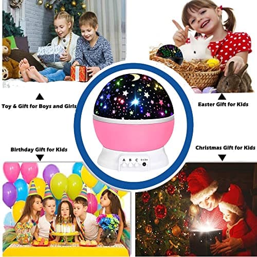 Girls Toys 3-10 Year Old,Night Light Projector for Kids Star Projector Sensory Lights 3-10 Year Old Girl Gifts Christmas Stocking Fillers Gifts Birthday Presents for 3-10 Year Old Kids — view 3