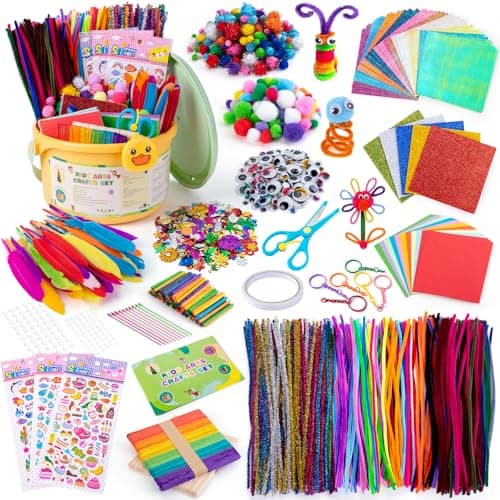 Sundaymot 5000 PCS DIY Craft Kits for Kids, Toddler Activity Pack Toys