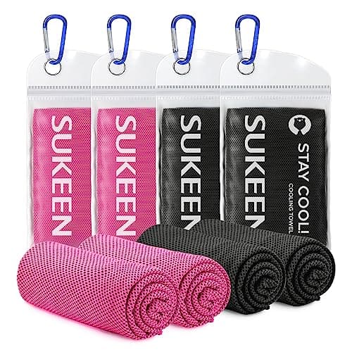 Sukeen Cooling Towel (40"x12"), Quick Dry Fitness Ice Towel for Gym, Golf, Yoga, Outdoor Work, Sports, Travel, Camping, Instant Cool for Neck and Face
