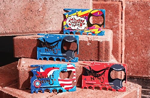 Limited Edition (Soft Touch Finishing in Matte Red) Wallet Ninja 18 in 1 Multi-Purpose Credit Card Size Pocket Multi-Tool — view 2