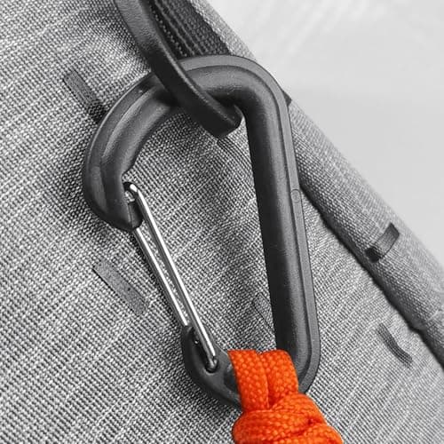 ZEPFJHE 5pack Outdoor Camping Multitool Caribiner Hook Keychains, Black — view 5