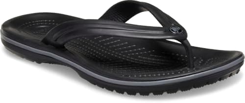 Crocs Unisex Crocband Flip Flip Flops, Black Slate Grey, 7 UK Men/ 8 UK Women — view 2