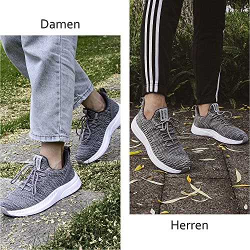 Feethit Womens Trainers Comfort Sneaker Shoes Sport Tennis Gray 4 — view 2