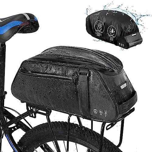 Eyein Bike Rear Rack Bag, 8L Waterproof Reflective Bicycle Trunk Bag