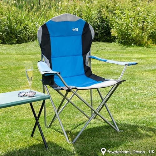 Trail Kestrel High Back Camping Chair, Blue — view 2