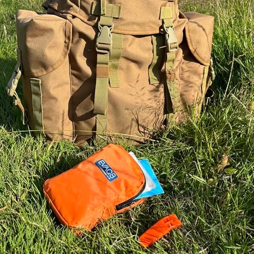 EVAQ8 Outdoor Worker Personal Trauma First Aid Kit in Orange Belt Bag IFAK — view 6
