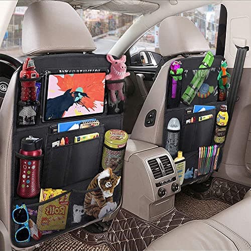 Gsrhzd Car Seat Organiser, with Clear Touch Screen Tablet Holder, 9 Pockets — view 5