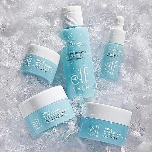 e.l.f. SKIN Hydrated Ever After Skincare Mini Kit, Cleanser, Makeup Remover, Moisturiser & Eye Cream For Hydrating Skin, Airplane-Friendly Sizes — view 3