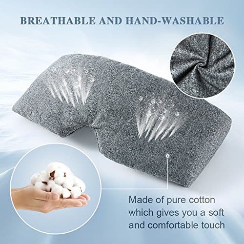 FRESHME 100% Handmade Cotton Sleep Mask Blackout Eye Mask for Sleeping — view 5