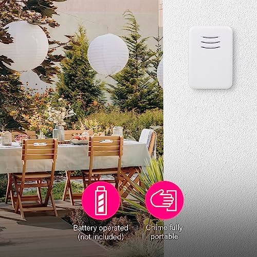 Byron Wireless Portable Doorbell Set - 150 m Range - 16 Melodies - DBY-22311 — view 5