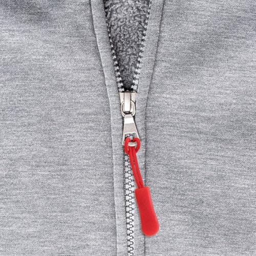PACKOVE 20pcs Red Zipper Pull Replacement Kit for Garments and Luggage, Removable Design Easy Replacement Silicone and PVC Material, for Jacket Zipper Repair and Sewing Accessories — view 6