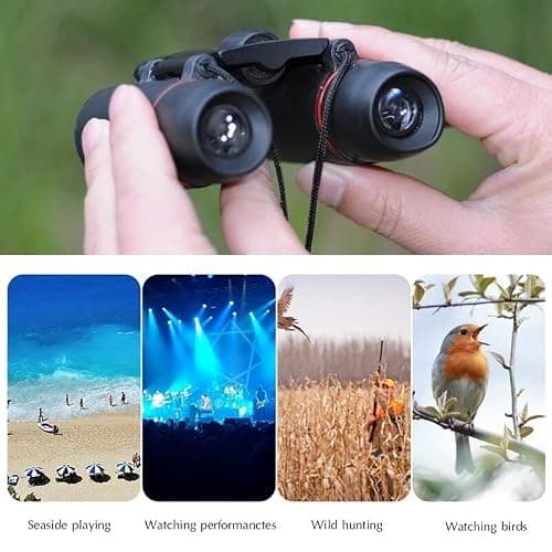 30x60 Compact Folding Binoculars, Folding Telescope With Clean Cloth and Carry Case for Adults, Outdoor, Travel, Birding, Birdwatching, Hiking, Sightseeing — view 6