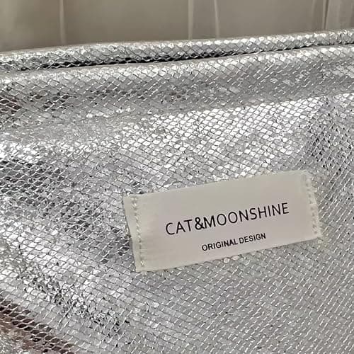 NICECONE Shiny Glitter Makeup Bag - Sparkly Bling Double Layer — view 4