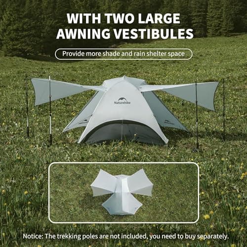 Naturehike Star River 2 Person Tent - 15D Superlight Silicone Nylon - 3000mm Waterproof 4 Season Elite Backpacking Tent, Compact for Long Distance Trekking, 1.44kg — view 3