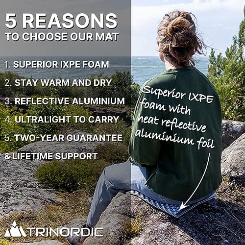 Trinordic Hiking Sit Mat - Folding, Waterproof, Insulating, IXPE, 40g — view 5