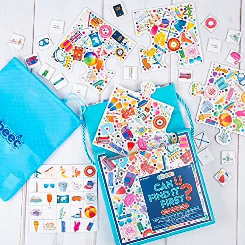 abeec Can U Find It First Travel Edition - Travel Games for Kids & Adults - Bingo Game - Board Games for 6+ Year Olds — view 4
