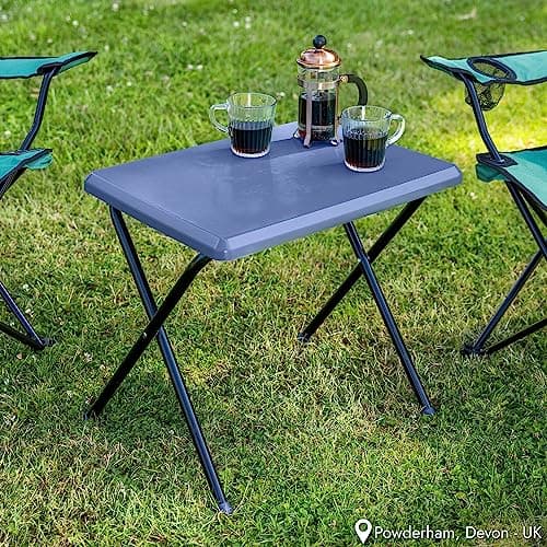 Trail Small Folding Camping Table, Blue — view 2