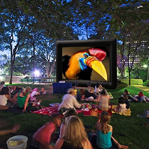 staelea 16ft Inflatable Movie Projector Screen, Indoor and Outdoor Projector Screen with Carry Bag for Front and Rear Projection — view 4