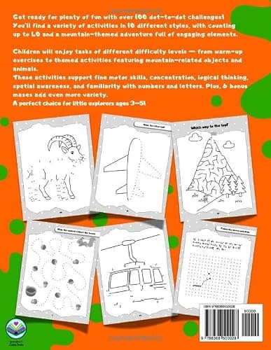 Connect the Dots for Kids Ages 3-5: Preschool Puzzle Workbook for Children With Number Learning Activities: Perfect for Travel by Car, Plane, Train, ... (Preschool to Kindergarten Readiness) — view 2
