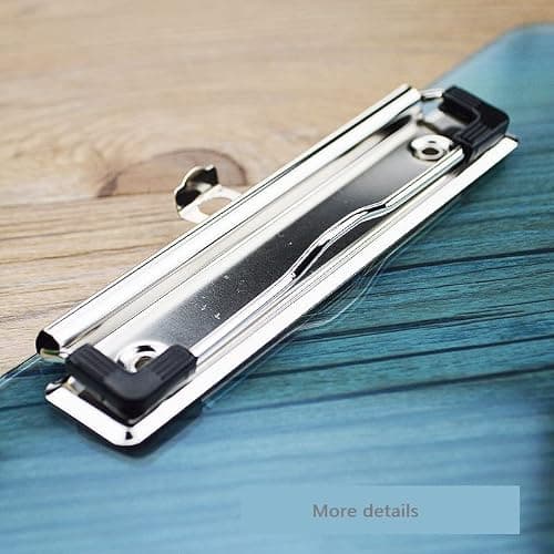 Sijihua Clipboard Folder Board Office Folder with Heavy Duty Clip (1 Packs) A4 Transparent Green — view 5