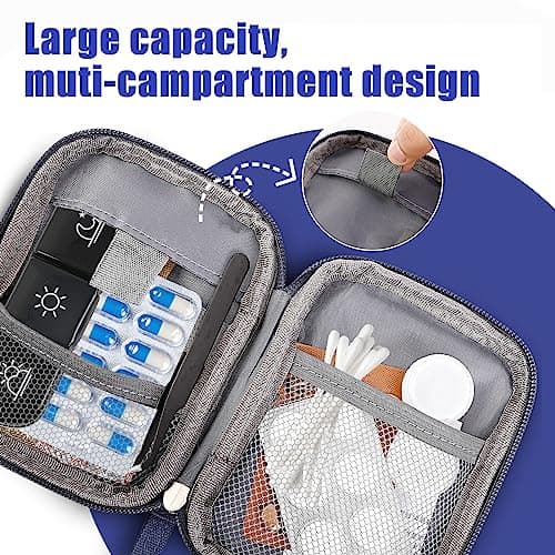 Romon 2 Pieces Travel First Aid Bag, Waterproof Empty First Aid Kit, High Capacity Portable Sports Medical Bag, Empty Medical Kit for Travel Office Home Outdoor — view 4