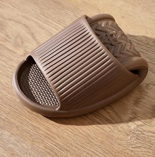 Cliont Travel Foldable Slippers for Women/Men Light Weight Portable Shower House Shoes for Home Hotel Bathroom — view 3