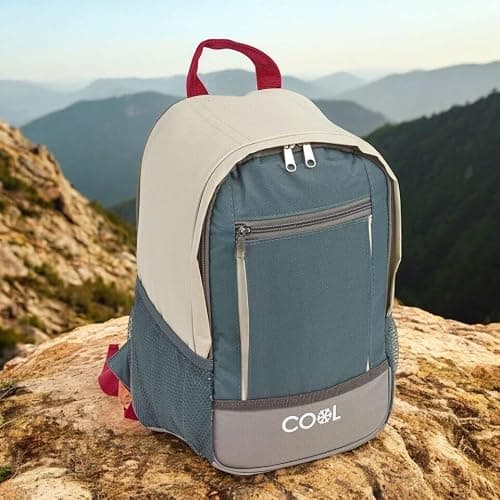 URBNLIVING 10L Insulated Cooler Backpack, Ice Bag with Shoulder Straps & Pockets for Camping, Hiking, Picnic, Beach - Keeps Food & Drinks Cold, Durable & Portable for Outdoor Adventures — view 2