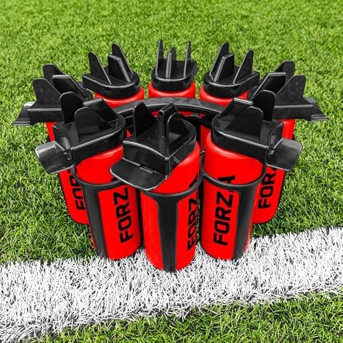 FORZA Stackable Water Bottle Carrier | Sturdy Plastic 8-Bottle Sports Carrier with Ergonomic Fist-Grip Handle - Ideal for Clubs, Teams & Outdoor Events — view 2