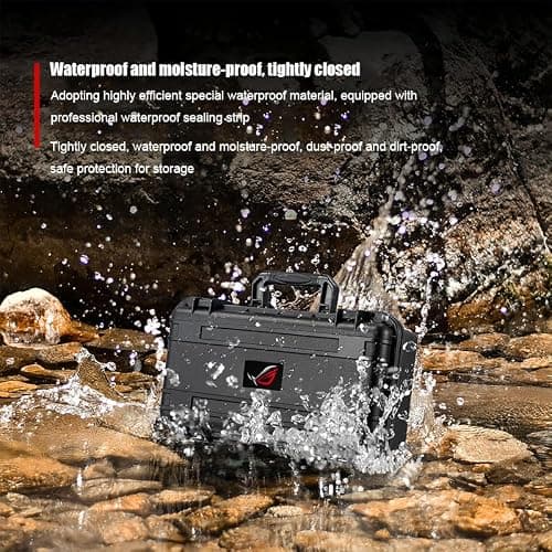 BeisDirect Hard Handheld Case for ASUS ROG Ally X can Hold Console, Power Adapter, Charging Cable, Protective Travel Case Waterproof Hard Shell Storage Bag for ROG Ally X Accessories — view 6
