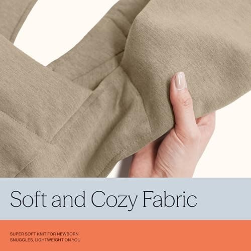 Ergobaby Embrace Baby Carrier for Newborns from Birth with Head Support, Extra Soft and Ergonomic, Soft Olive — view 6