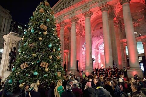 London Christmas Lights Guided Walking Tour