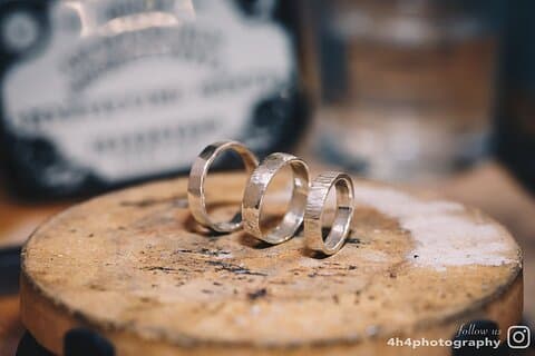 Dublin Jewellery Forge a Hammered Silver ring:Georges Street