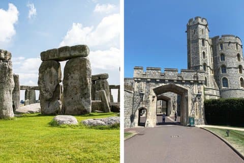 Southampton to Heathrow Airport via Stonehenge & Windsor Castle