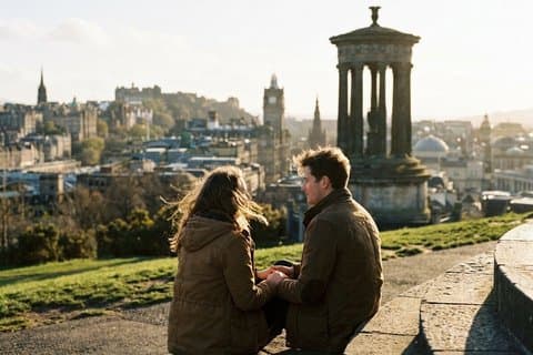 Edinburgh: Autumn, Christmas & Hogmanay Photoshoot with Local Pro