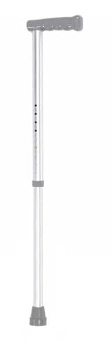 Lifeswonderful - Adjustable Height Walking Stick Cane with Rubberised Handle & Slip-Resistant Rubber Tip