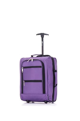 ATX Luggage Ryanair & Wizzair 2-in-1 Carry-On Backpack Suitcase 40x30x20 cm Approved Hand Luggage with Wheels | 24L, 1.25kg | Purple
