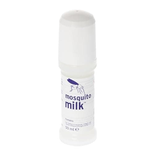 Mosquito Milk Insect Repellent Roll-On 50ml | Tropical Strength with 20% DEET & Geranium | Effective Against Malaria & Dengue Mosquitoes | Travel Size