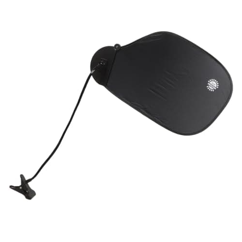 HEATSHAKING Laptop Sun Shade Adjustable Clip Screen Shade for Office Outdoor Work Portable Anti-glare Cover for Laptops and Tablets Collapsible Black Design