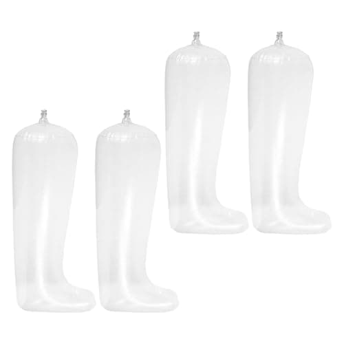 BESPORTBLE 2 Pairs Inflatable Tall Boot Shaper Inserts for Boots Plastic Material Prevents Sagging and Crease Reusable Space-saving Shoe Stretcher for Suitcase and Wardrobe