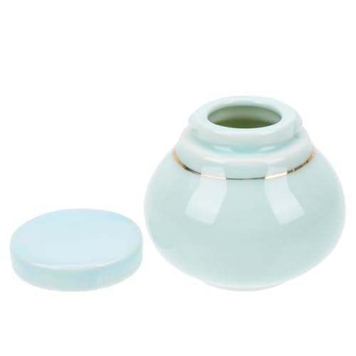 Ceramic Refillable Cream Jar Travel Sun Cream Jar Blue