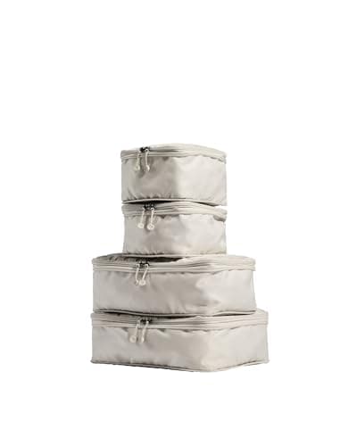 Antler Essential Compression Packing Cubes for Travel, Set of 4, Taupe