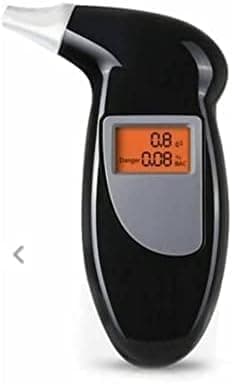 Alcohol Tester Breathalyzer, Electronic Portable Breathalyser With Digital Led Display, Latest Model Battery Operated Spraying Breathing Type Non-Contact Alcohal Detector