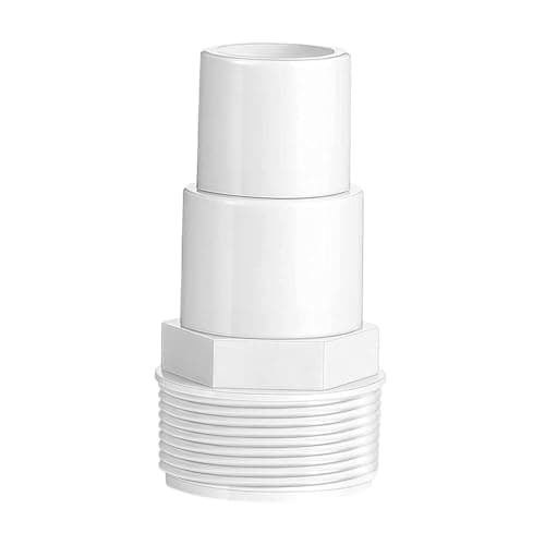 Zanthicia Durable Hose Adapter Connection Featuring 1-1/4 1-1/2 Compatibility for Universal Pool Filter Pump Skimmer Connections Universal Above Ground Pool