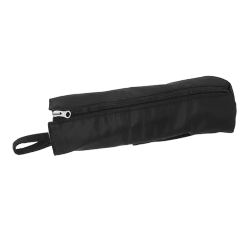 Black Nylon Curling Iron Travel Bag with Heat Resistant Lining