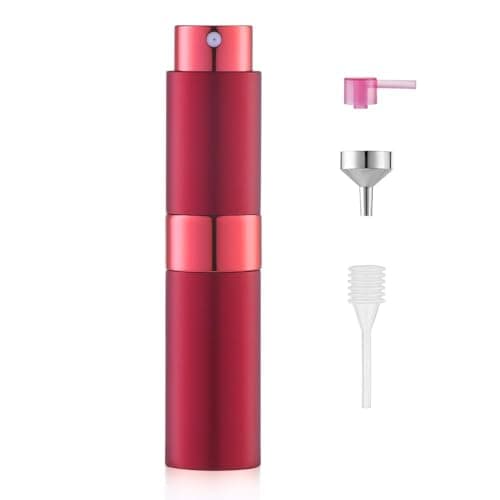 Toureal Travel Perfume Atomiser Refillable, 8ml Atomiser Spray Bottle,wine