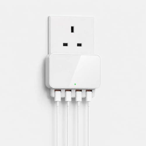 USB Charger Plug 4 Port, Multi Device USB Wall Charger Adapter