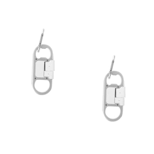 Alipis 2pcs Keychain Multifunction USB Key Chain Corkscrew for Men Portable Keychain Data Cable for Travel and Everyday Use