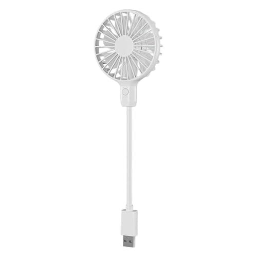 Flexible USB Mini Fan with Control Button, Ultra-Quiet Personal Cooling Device Bendable Neck, Portable Low-Noise Desk for Laptops, Power Banks & Ports, Compact Adjustable Airflow Cooler