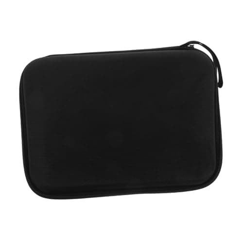 Hoement Storage Bag for Cable Organizer Bag and Headset Carrying Case Compact Earphone Case USB Adapter Organizer for Travel and Everyday Use Black